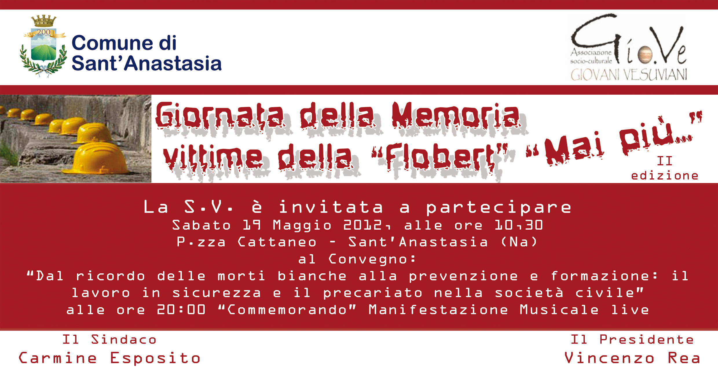 Sicurezza sul lavoro e precariato nel ricordo delle vittime della Flobert
